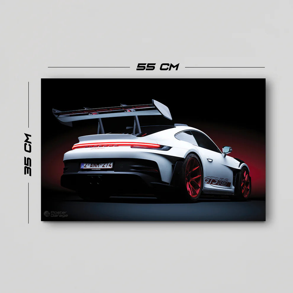 Porsche - Neon LED Car Poster